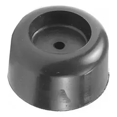 DVP - Tope De Puerta Redondo 30 Mm Plástico Negro 60 Un