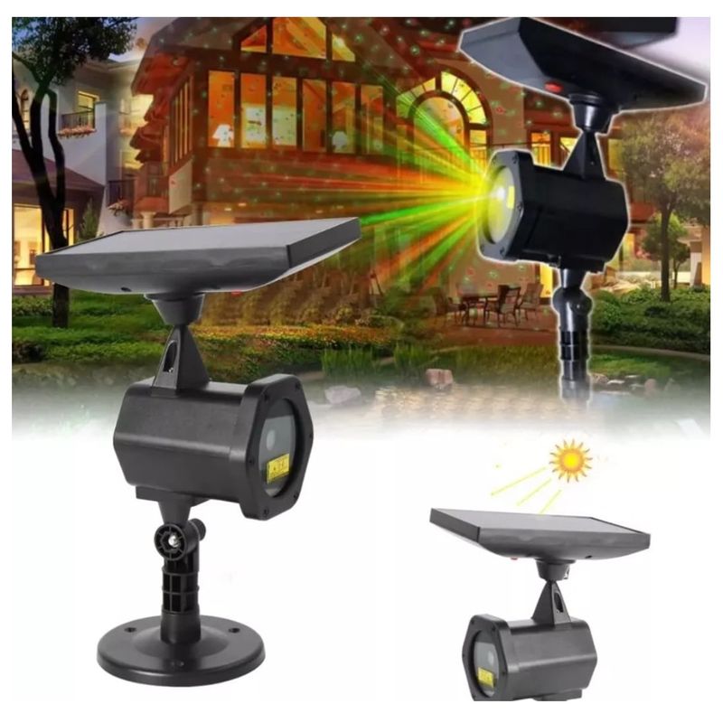 GENERICO - Proyector Laser Solar Con Movimiento Navidad Exterior