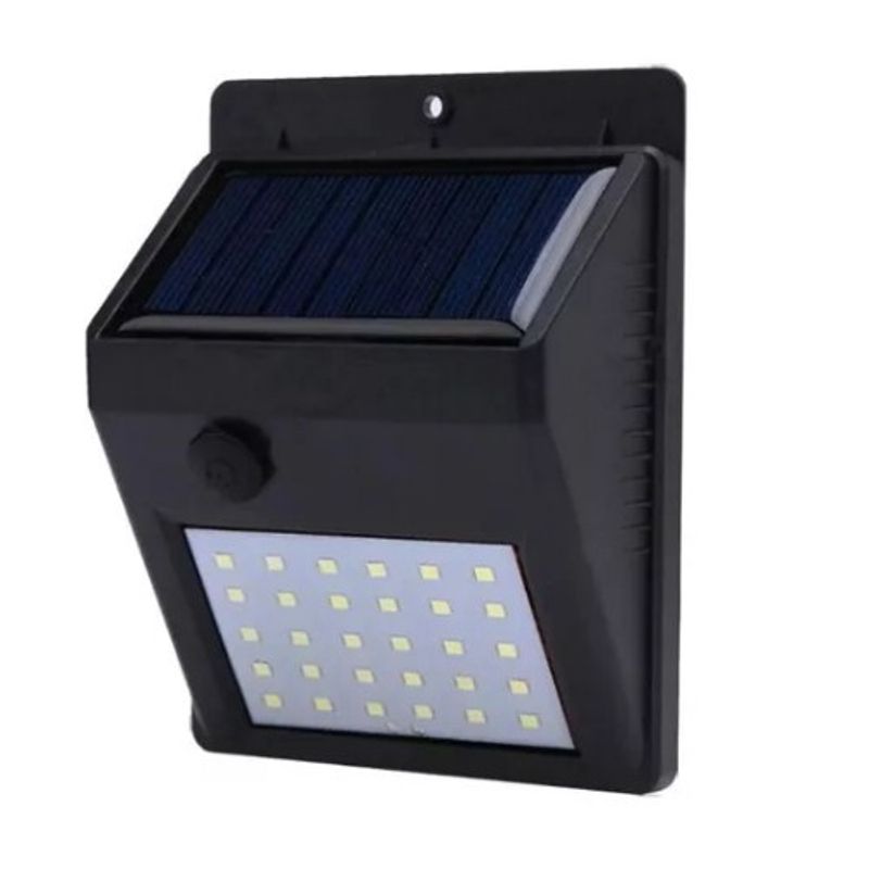 GENERICO - Luz Lámpara De Pared Foco Led Solar 30 Led Exterior SG100348