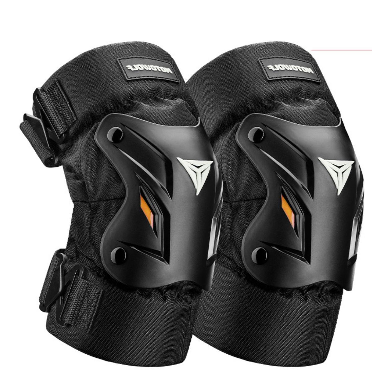 MOTOWOLF - Rodilleras Negras Para motociclismo y Deportes MOTOWLOF 1034-Y