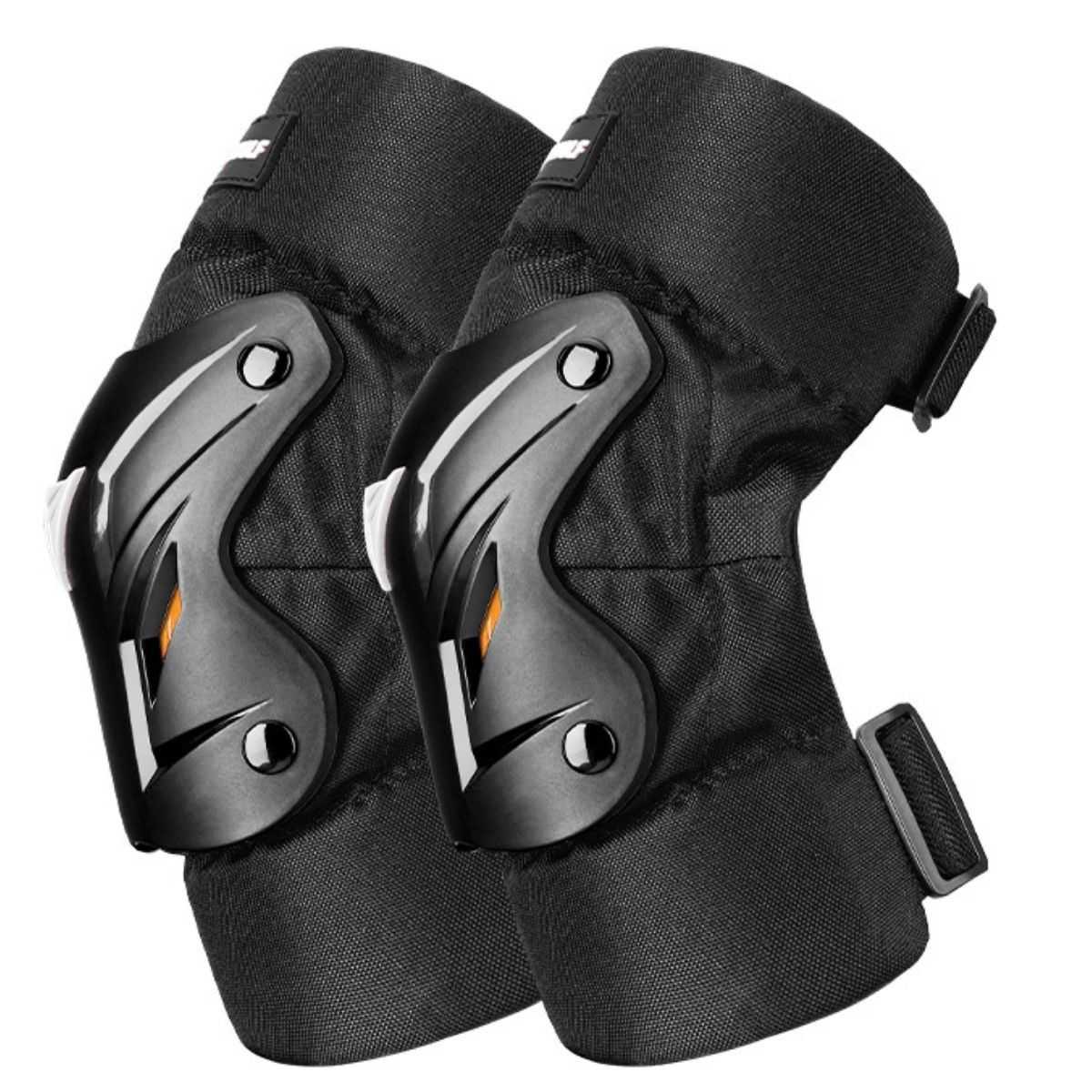 MOTOWOLF - Rodilleras Negras Para motociclismo y Deportes MOTOWLOF 1034-Y