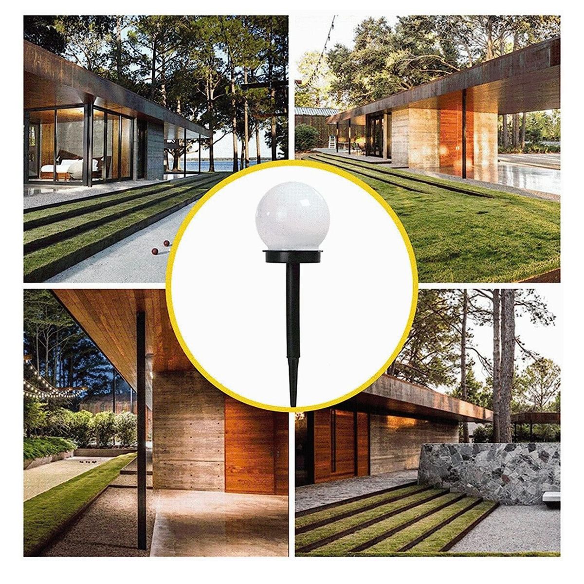 GENERICO - 3x Luces Solares A Prueba De Agua Paisaje Camino Lámpara Led