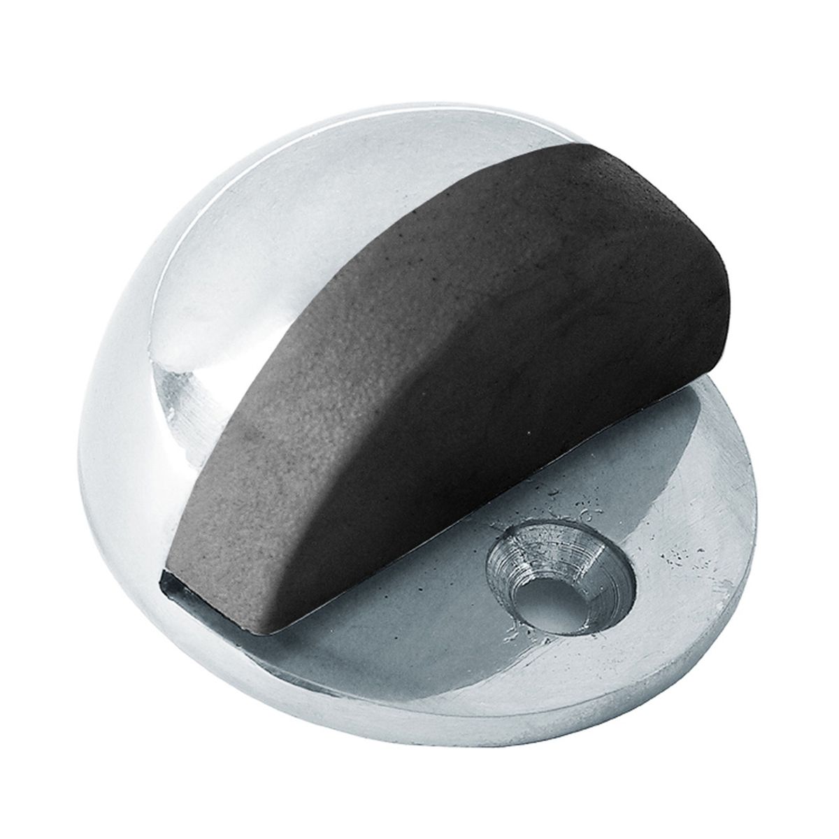 DVP - Tope De Puerta Medialuna Metálico Cromado 25 Un Dvp.