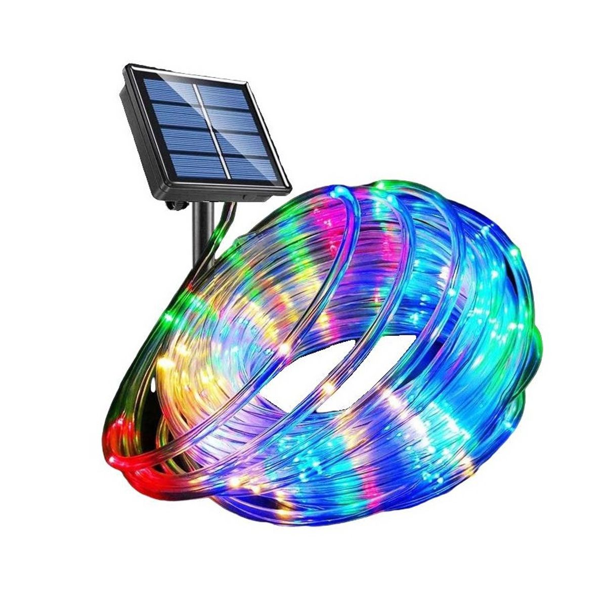 GENERICO - Manguera Tubo Led Solar Tubo Flexible 20 Metros Luz Multicolor