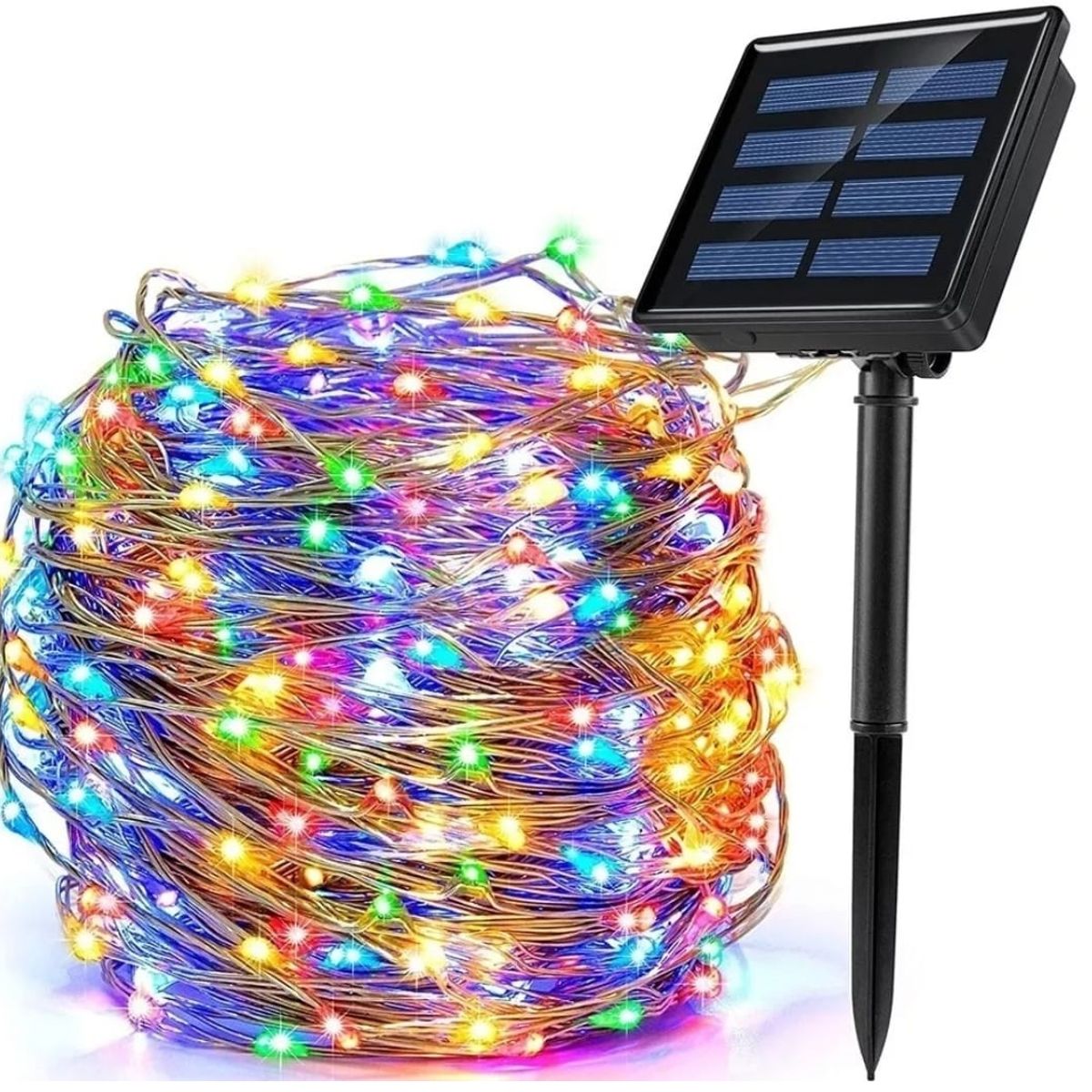 GENERICO - Luces 300 led 32 Metros hadas solares exterior MULTICOLOR