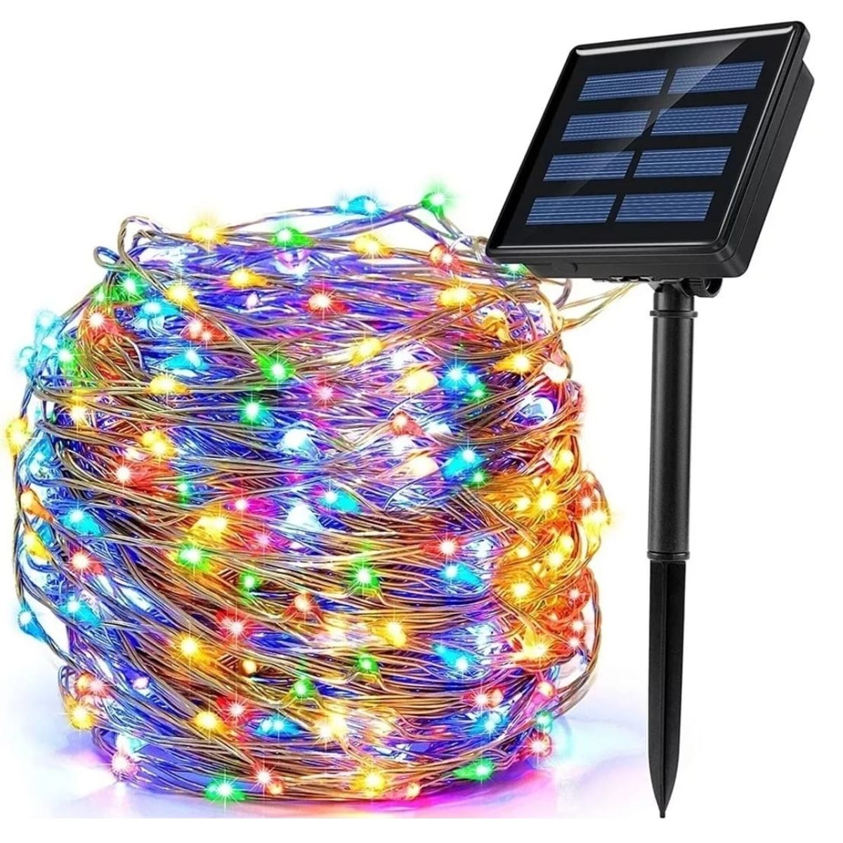 GENERICO - Luces 300 led 32 Metros hadas solares exterior MULTICOLOR