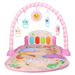 GLOWUP - Gimnasio Con Piano Alfombra Para Bebe Rosado