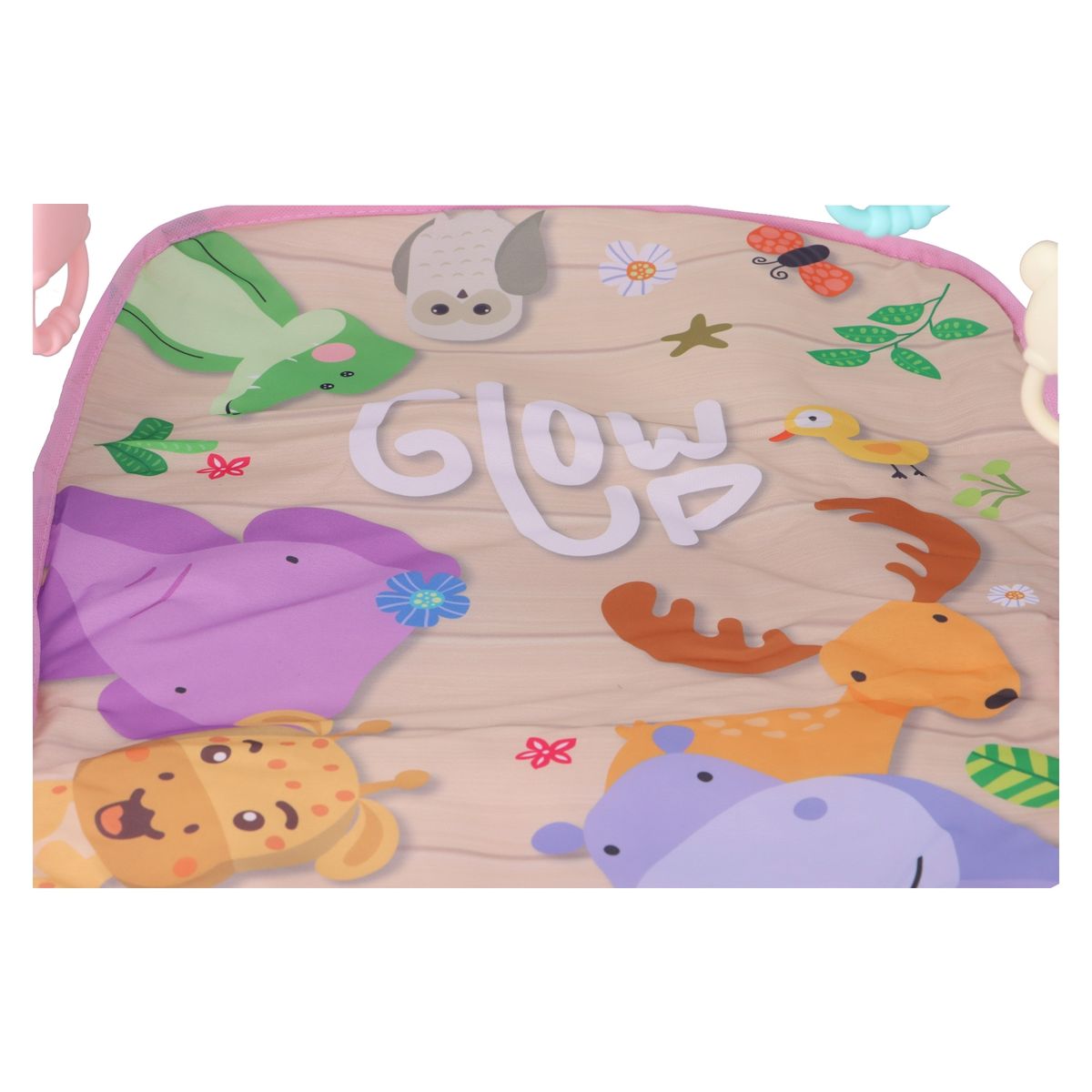 GLOWUP - Gimnasio Con Piano Alfombra Para Bebe Rosado