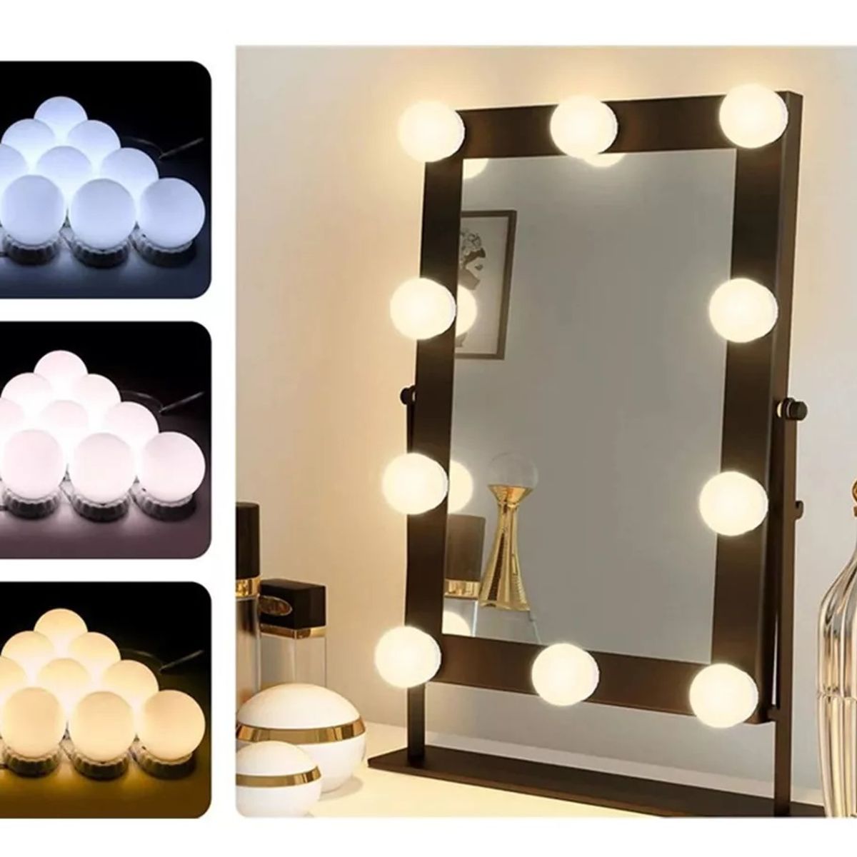 GENERICO - Ampolletas Para Espejo Maquillaje Decoración 10 unidades