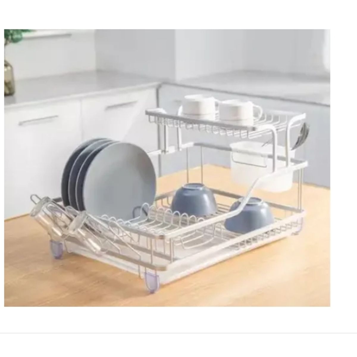 GENERICO - Secador Organizador De Platos Aluminio