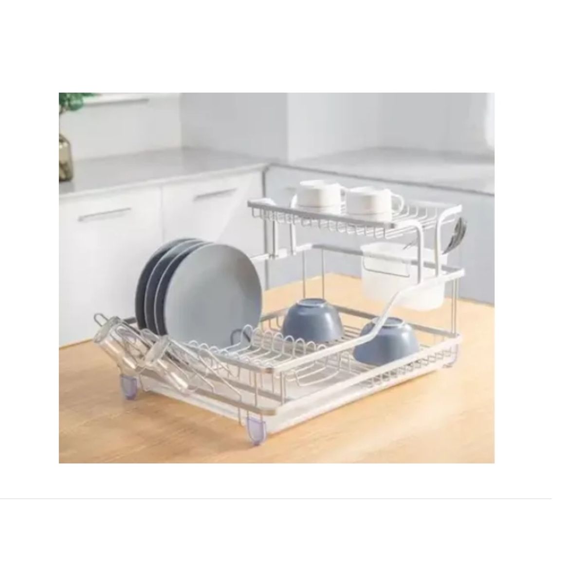 GENERICO - Secador Organizador De Platos Aluminio