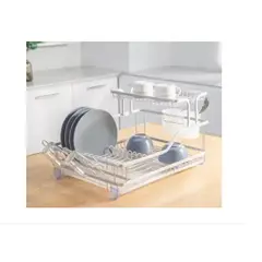 GENERICO - Secador Organizador De Platos Aluminio