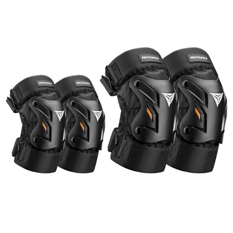 MOTOWOLF - Rodilleras y Coderas para Motociclismo y Deportes MOTOWLOF 1034-Y