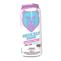 GRIZZLY - Energetica Bear - Cherry - 200mg cafeína - 473ml c/u