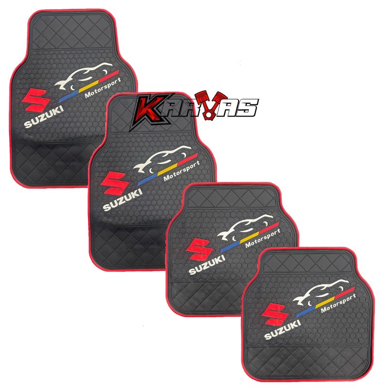GENERICO - Pisos De Goma Deportivos Suzuki Universal Auto Karvas