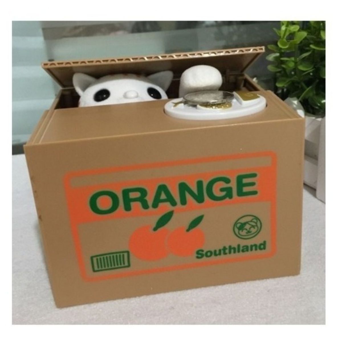 U BUY - Alcancia Animal Gato Roba Monedas