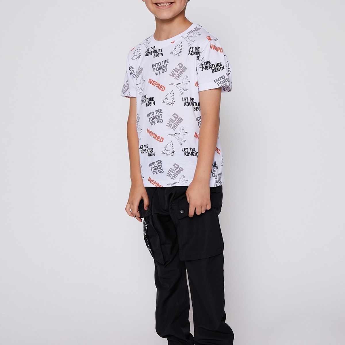 FAMILY SHOP - Polera Niño Sustentable Mini Blanco Family Shop