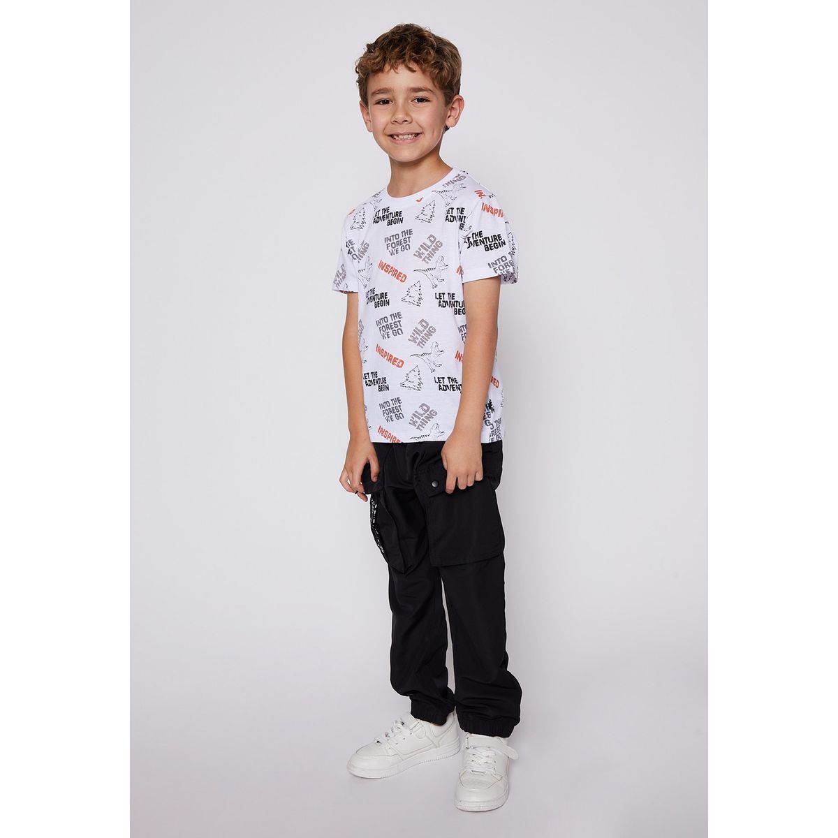 FAMILY SHOP - Polera Niño Sustentable Mini Blanco Family Shop