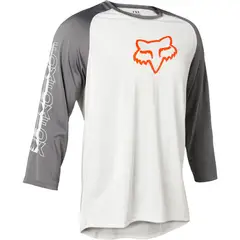 FOX - Polera Bicicleta Ranger Vibe 3/4 Blanco/Gris