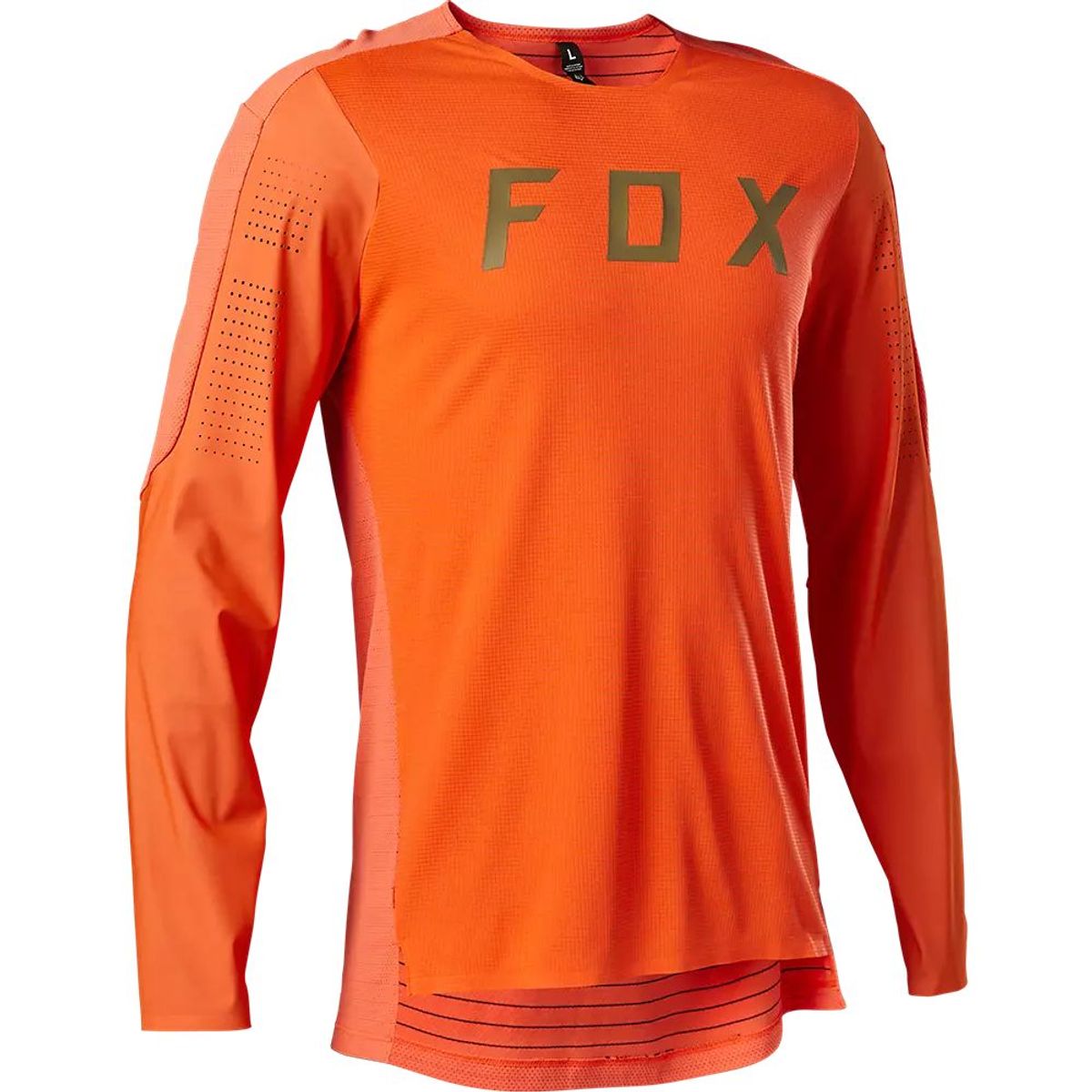 FOX - Polera Bicicleta Flexair Pro Manga Larga Naranjo Fox FOX