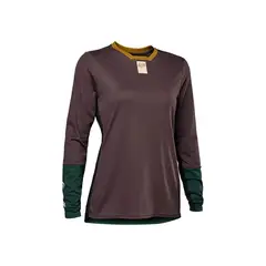 FOX - Polera Bicicleta Mujer Defend Manga Larga Morado/Verde