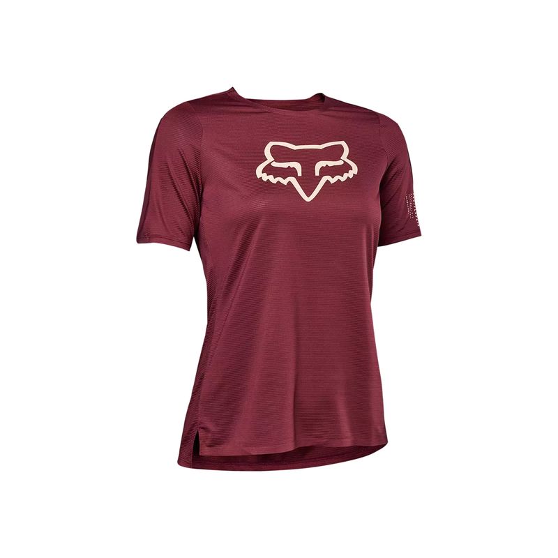 FOX - Polera Bicicleta Mujer Flexair Burdeo Fox FOX