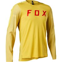 Polera Bicicleta Flexair Pro Manga Larga Amarillo
