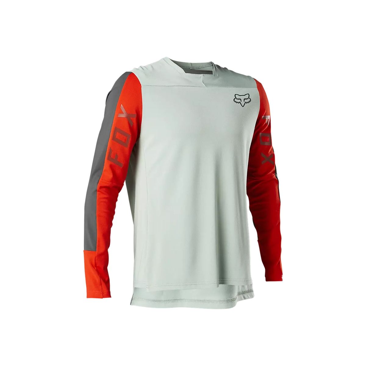 FOX - Polera Bicicleta Defend Pro Manga Larga Gris Fox FOX