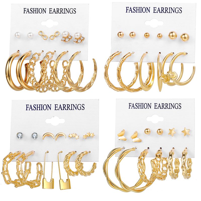 VATYERTY - 24 pares de pendientes de perlas y zircon para mujeres