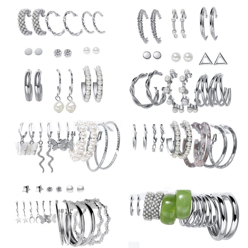 VATYERTY - 43 pares de Orejeras geométricas de acrílico para mujeres