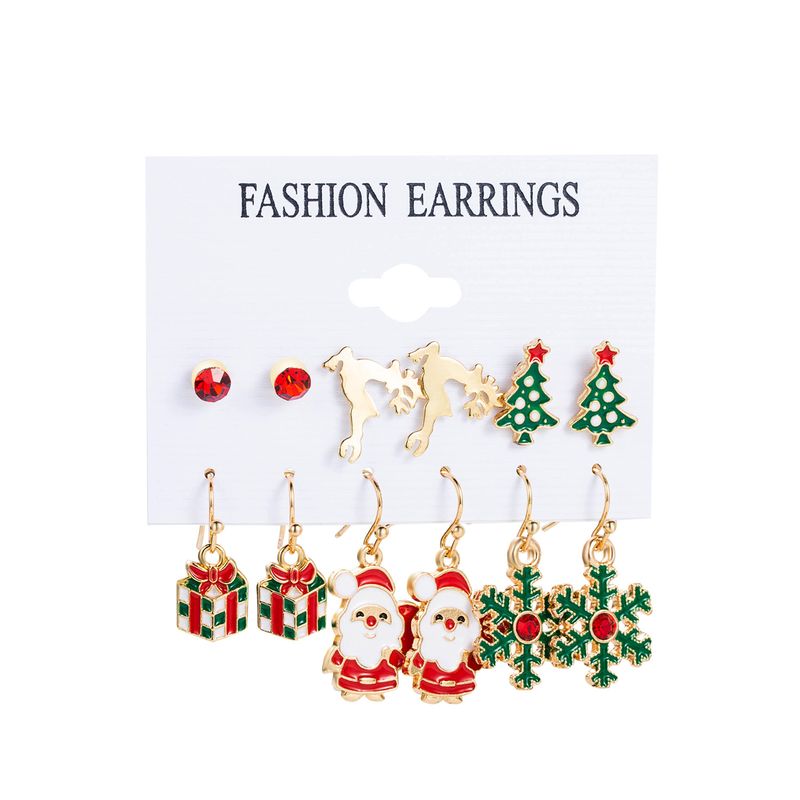 VATYERTY - 54 pares de pendientes de Papá Noel snowbird Lady
