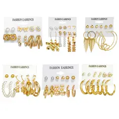 VATYERTY - 36 pares de pendientes personalizadas de moda INS