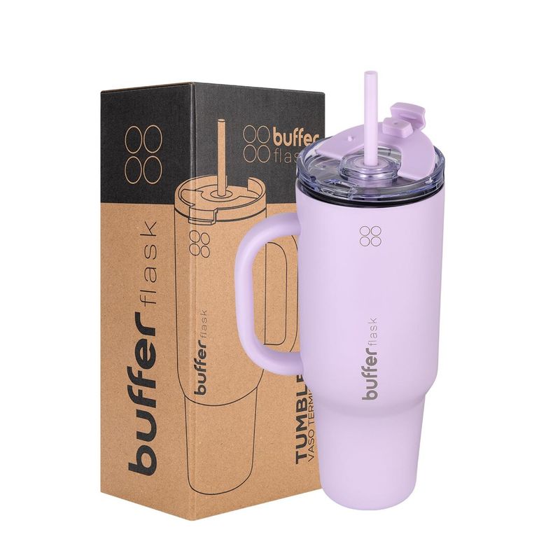 BUFFER FLASK - Vaso Termico Mug Buffer 1,2 Lt  Inox Frio  Calor - Lila