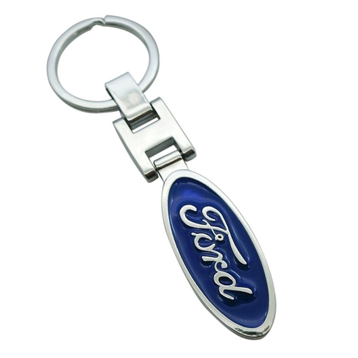 GENERICO - Llavero Metalico doble Caras FORD Marcas Auto Karvas