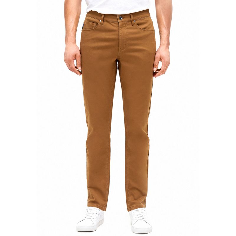 PERRY ELLIS - Pantalón Café 5 Bolsillos