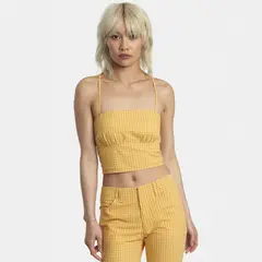 RVCA - Blusa S/M Mujer Brightside J Wvtp Damasco
