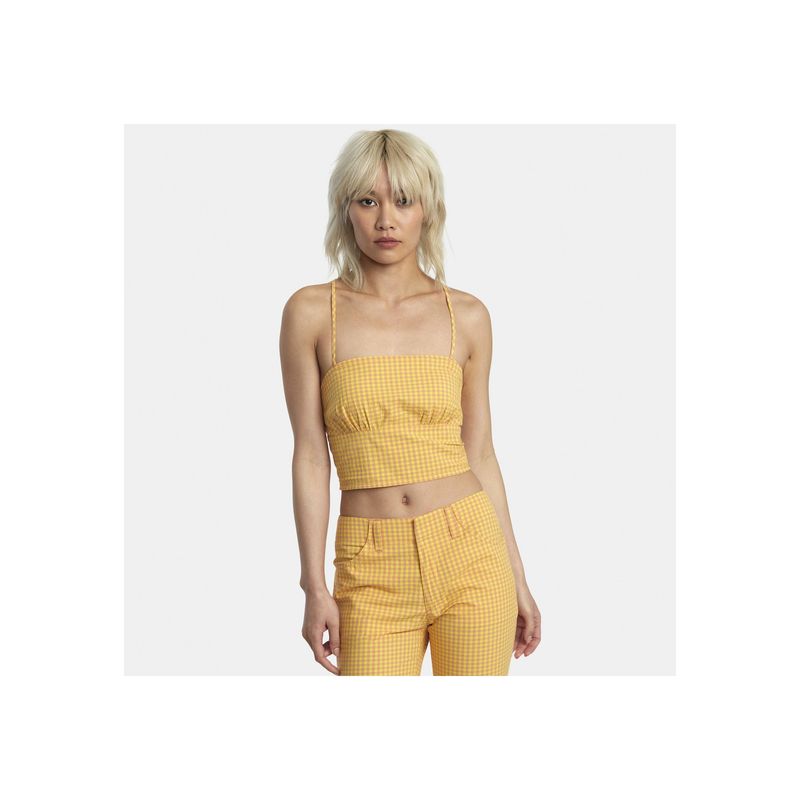 RVCA - Blusa S/M Mujer Brightside J Wvtp Damasco RVCA