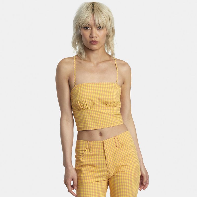 RVCA - Blusa S/M Mujer Brightside J Wvtp Damasco RVCA