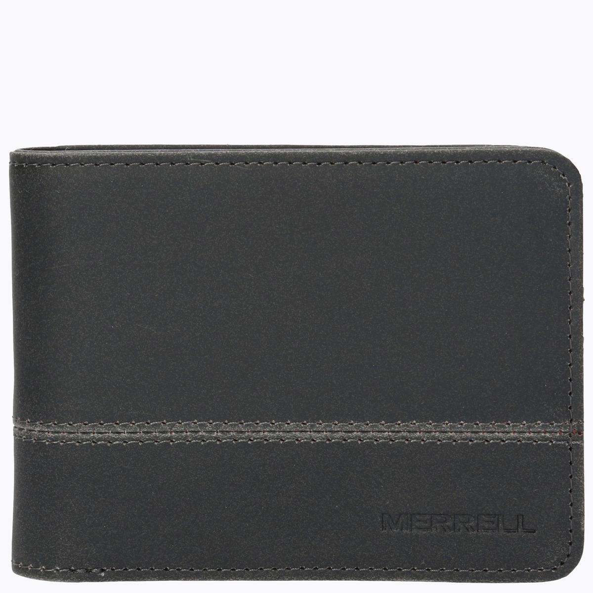 MERRELL - Billetera Outdoor Leather Wallet Negro Unisex MERRELL