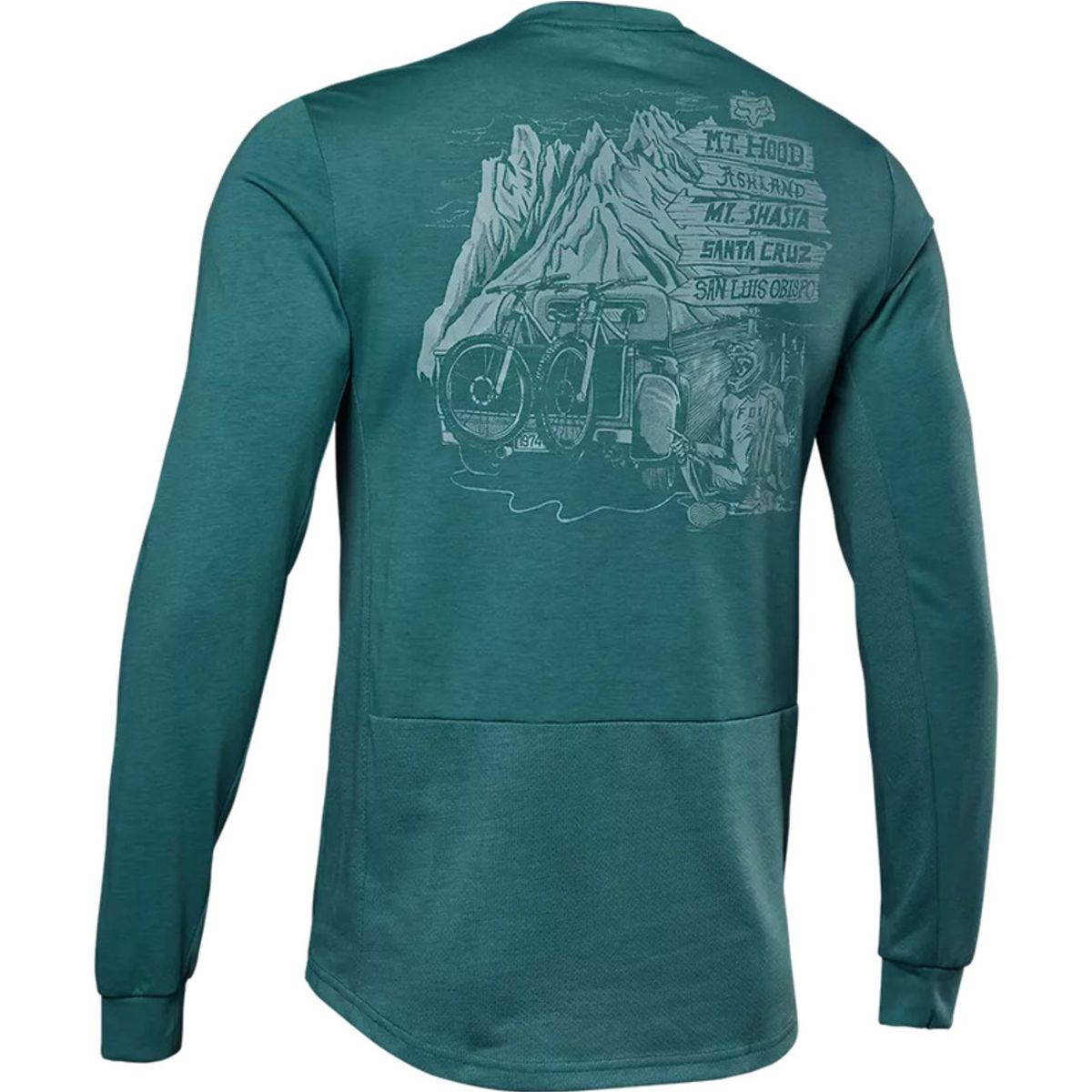 FOX - Polera Bicicleta Manga Larga Ranger Drirelease® Verde Fox FOX