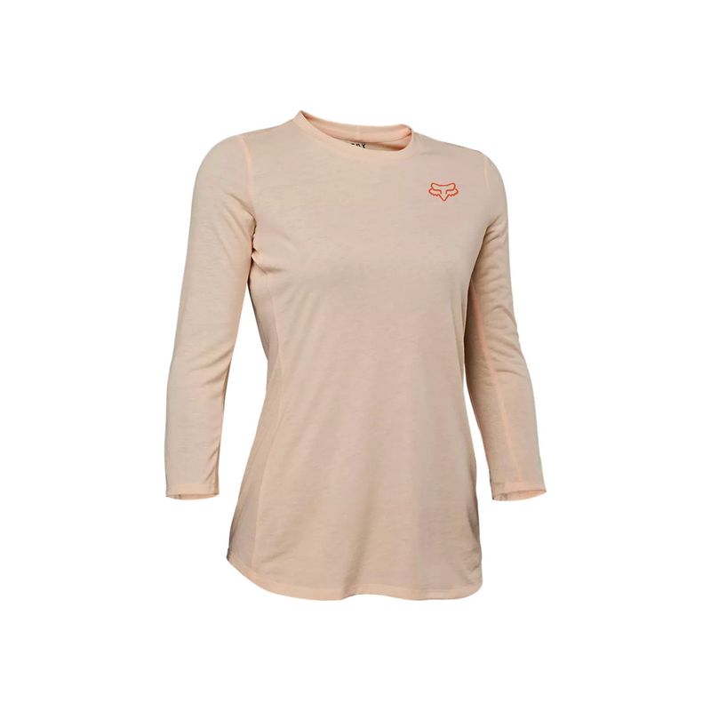 FOX - Polera Bicicleta Mujer Ranger Drirelease® 3/4 Rosado Claro Fox FOX