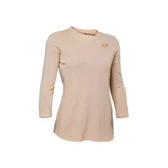 FOX - Polera Bicicleta Mujer Ranger Drirelease® 3/4 Rosado Claro