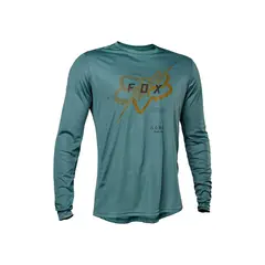 FOX - Polera Bicicleta Ranger Jectr Manga Larga Verde