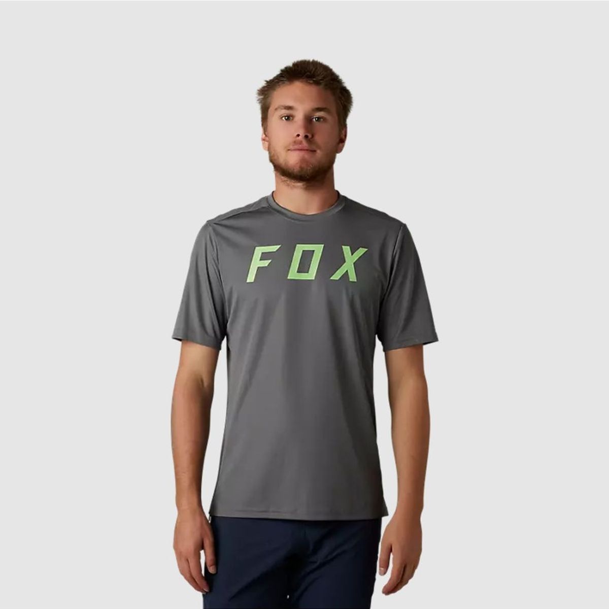 FOX - Polera Bicicleta Ranger Moth Race Gris Fox FOX