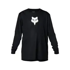 FOX - Polera Bicicleta Niño Ranger Manga Larga Negro