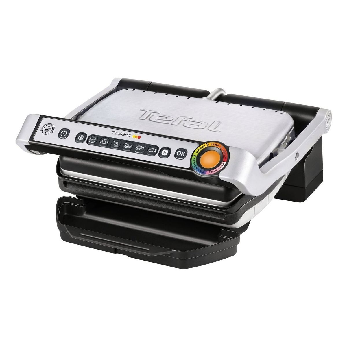 TEFAL - Parrilla eléctrica inteligente Optigrill 2000W