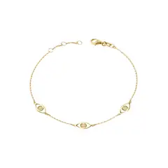 JB JOYAS BARON - Pulsera Oro Amarillo 18kt Diamantes 4 Pts SI/H