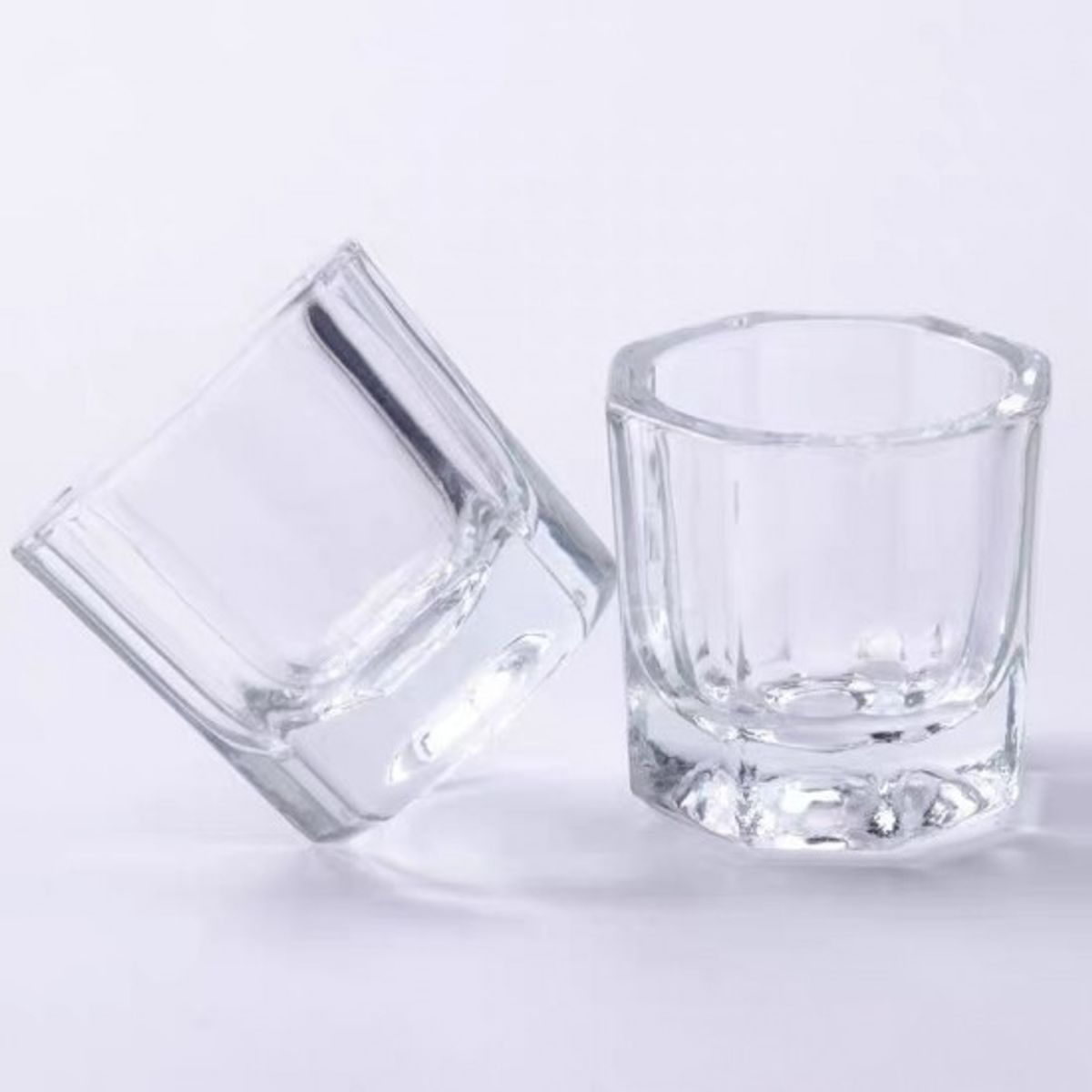 GENERICO - Pack De 2 Mini Vasos O Dappen De Cristal