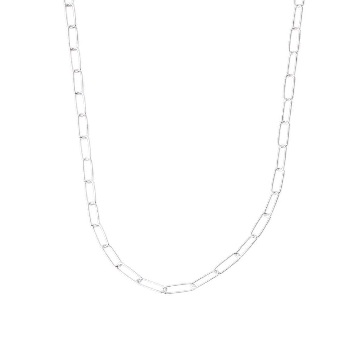 JB JOYAS BARON - Cadena de Plata Esterlina 925 Eslabon Plano 38