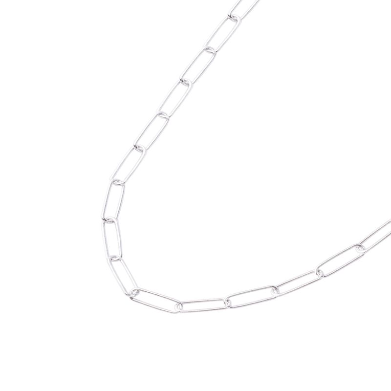 JB JOYAS BARON - Cadena de Plata Esterlina 925 Eslabon Plano 39